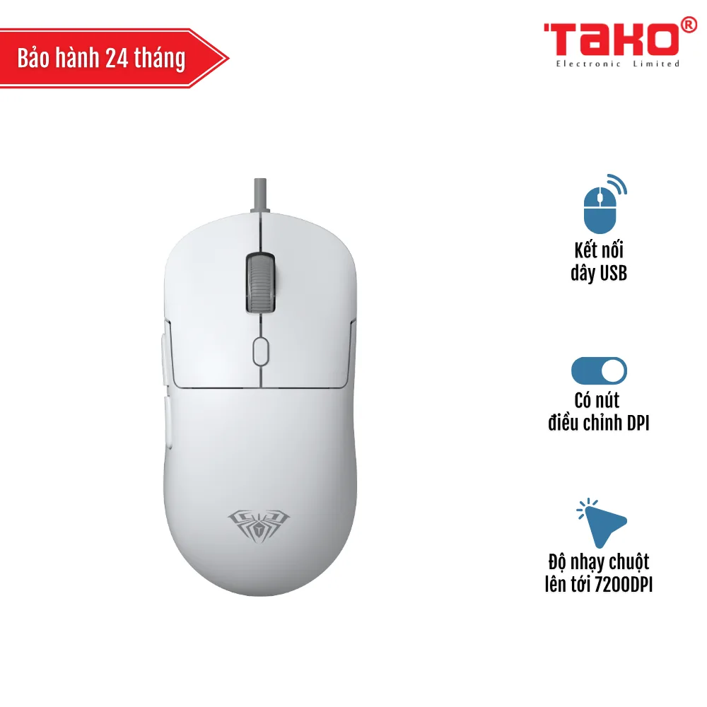 AULA S35 (5781) CHUỘT GAMING CÓ DÂY (Phiên bản Màu trắng)