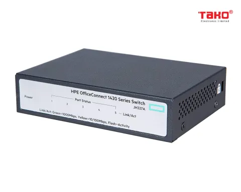 HPE OfficeConnect 1420 5-Port Gigabit Ethernet Unmanaged Switch-5 x GE 10/100/1000 (JH327A#ABA) 2