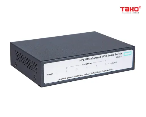 HPE OfficeConnect 1420 5-Port Gigabit Ethernet Unmanaged Switch-5 x GE 10/100/1000 (JH327A#ABA) 3