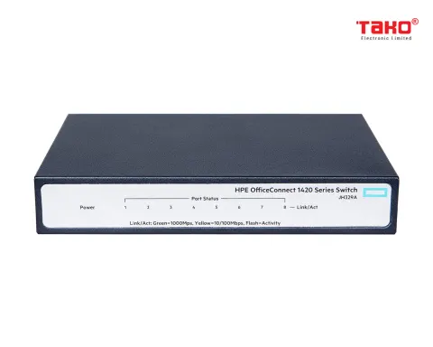 HPE OfficeConnect 1420 8-Port Gigabit Ethernet Unmanaged Switch-8 x GE 10/100/1000 (JH329A#ABA) 1