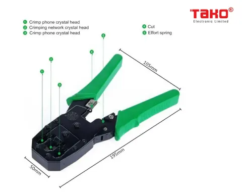 KS-315 Kìm bấm mạng 3 tác dụng RJ11/12/45 7