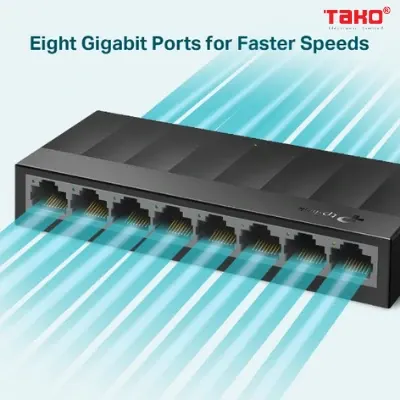 LS1008G Switch Để Bàn 8 cổng 10/100 / 1000Mbps 3