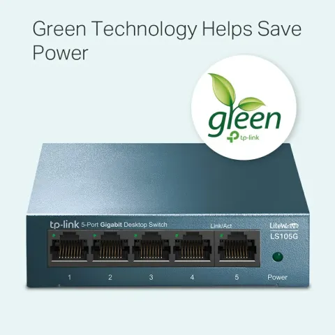 LS105G Bộ Chia Tín Hiệu Để Bàn 5 cổng 10/100/1000Mbps 3