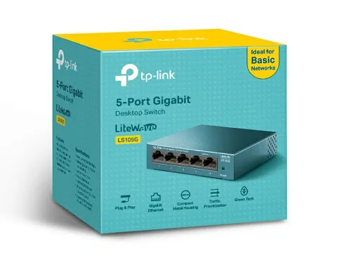 LS105G Bộ Chia Tín Hiệu Để Bàn 5 cổng 10/100/1000Mbps 6