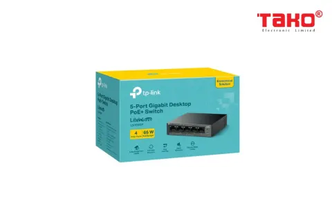 LS105GP Switch máy tính để bàn 5 cổng Gigabit với 4 cổng PoE+ 1