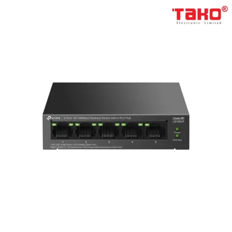 LS105LP Switch Để Bàn 5 Cổng 10/100Mbps với 4 Cổng PoE 4