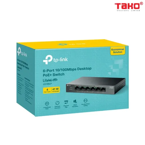 LS106LP V2 Switch Để Bàn 6 Cổng 10/100Mbps với 4 Cổng PoE 2