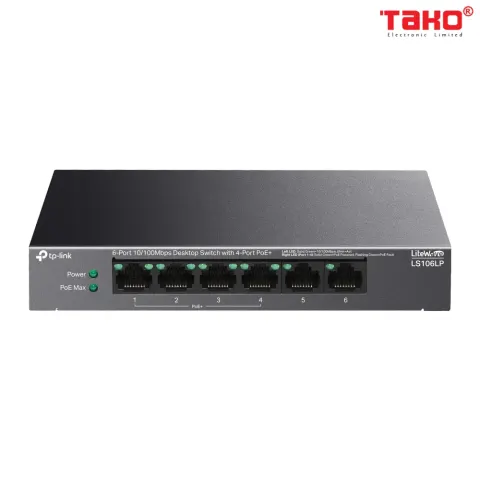 LS106LP V2 Switch Để Bàn 6 Cổng 10/100Mbps với 4 Cổng PoE 6