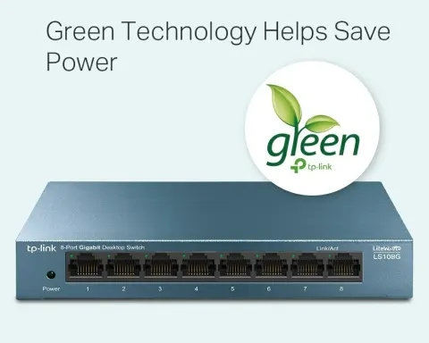 LS108G Bộ Chia Tín Hiệu Để Bàn 8 cổng 10/100/1000Mbps 3