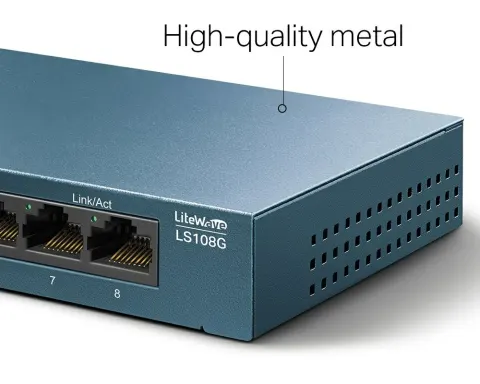 LS108G Bộ Chia Tín Hiệu Để Bàn 8 cổng 10/100/1000Mbps 5