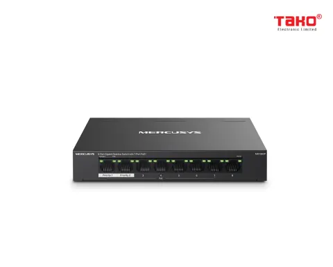 MS108GP 8-Port Gigabit Desktop Switch with 7-Port PoE+ 1