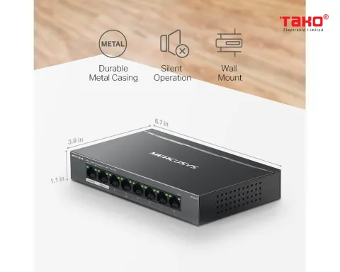 MS108GP 8-Port Gigabit Desktop Switch with 7-Port PoE+ 6