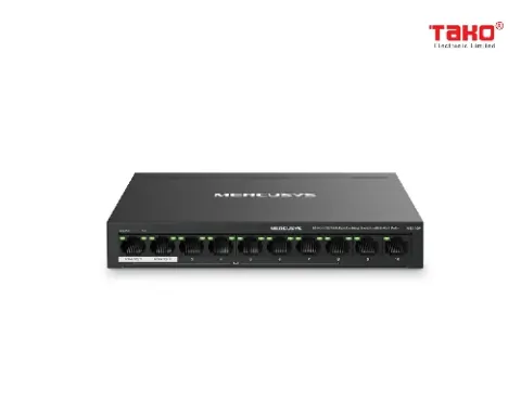 MS110P Bộ chuyển mạch máy tính để bàn 10 cổng 10 / 100Mbps với PoE + 8 cổng 1