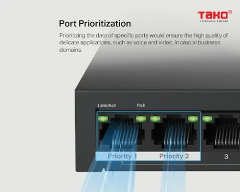 MS110P Bộ chuyển mạch máy tính để bàn 10 cổng 10 / 100Mbps với PoE + 8 cổng 8