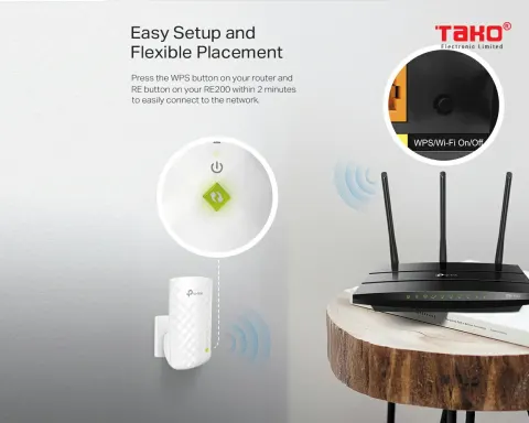 RE200 Bộ mở rộng sóng Wi-Fi AC750 5