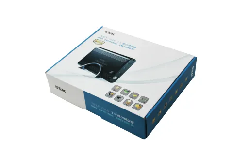 SSK HDD BOX 3.5” SATA VỎ NHÔM - có giá đỡ 2