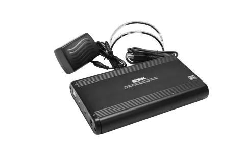 SSK HDD BOX 3.5” SATA VỎ NHÔM - có giá đỡ 3