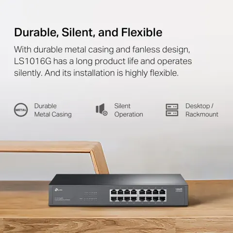 Switch 16 Cổng Gigabit Để Bàn / Gắn Rack 11