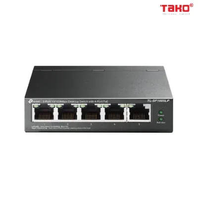 Switch Để Bàn 5 Cổng 10/100Mbps với 4 Cổng PoE 1