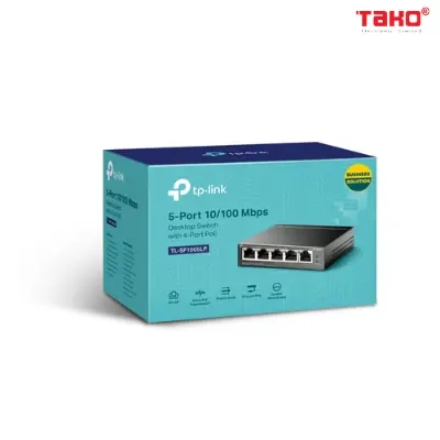 Switch Để Bàn 5 Cổng 10/100Mbps với 4 Cổng PoE 6