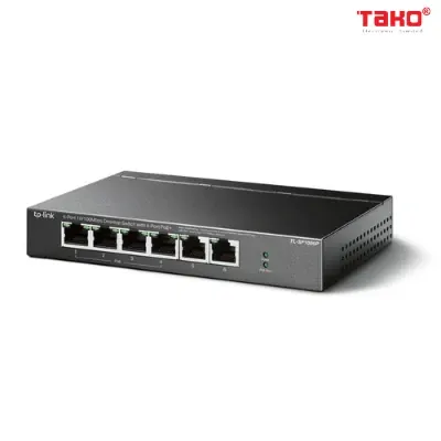 Switch Để Bàn 6 Cổng 10/100Mbps với 4 Cổng PoE+ 2