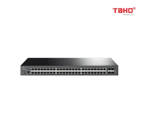 Switch Quản Lý JetStream 48-Cổng Gigabit L2+với 4 khe 10GE SFP+ 1