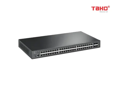 Switch Quản Lý JetStream 48-Cổng Gigabit L2+với 4 khe 10GE SFP+ 4
