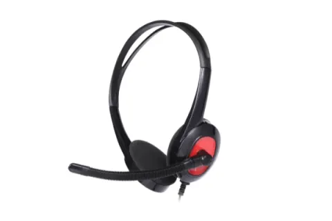 Tai nghe chụp tai 1 jack SENIC ST-458 đỏ/đen 1
