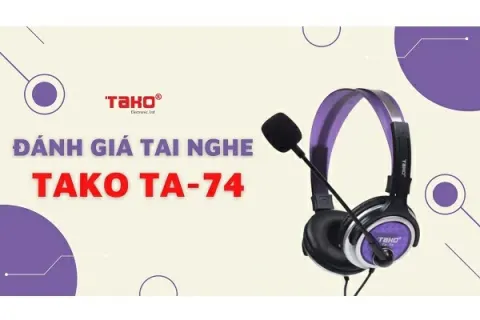 Tai nghe chụp tai 1 jack TAKO TA-74 4