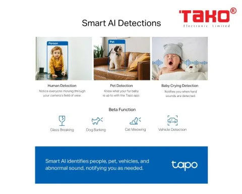 Tapo C220 Camera AI WiFi An Ninh Gia Đình Quay/Quét 4