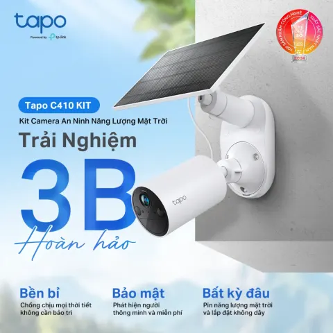 Tapo C410 KIT Kit Camera An Ninh Năng Lượng Mặt Trời 1