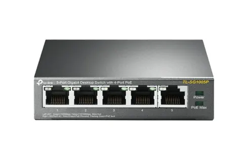 TL-SG1005P BỘ CHIA TÍN HIỆU 5 CỔNG GIGABIT VỚI 4 CỔNG PoE 1