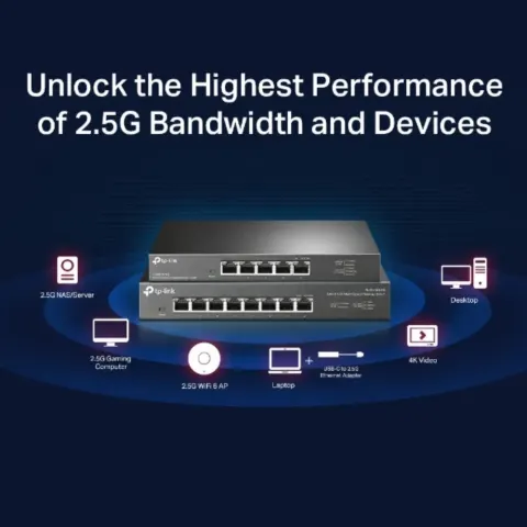 TL-SG108-M2 Switch Để Bàn 8-Cổng 2.5G 4