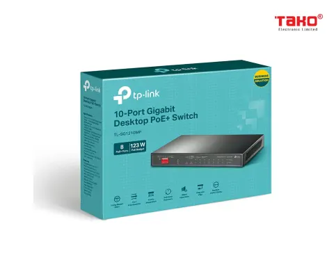 TL-SG1210MP Switch Gigabit 10 cổng với PoE + 8 cổng 4