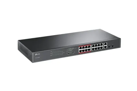 TL-SL1218MP 16-Port 10/100Mbps + 2-Port Gigabit Unmanaged PoE Switch 2