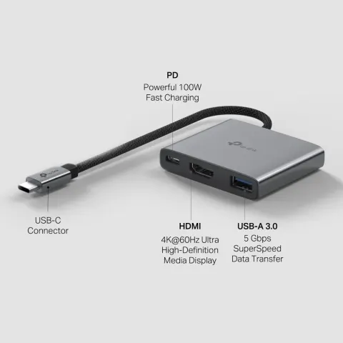 UH3020C Hub USB Type-C 3 Cổng 3