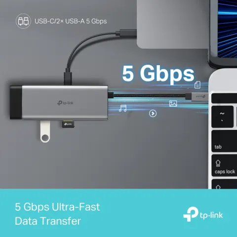 UH5020C Hub USB Type-C 5 cổng 4