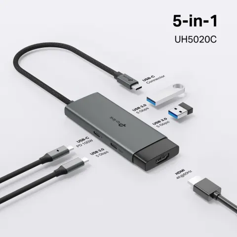 UH5020C Hub USB Type-C 5 cổng 7