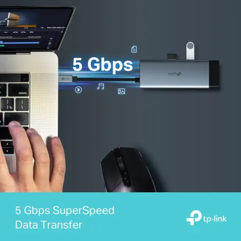 UH6120C Hub USB Type-C 6 Cổng 10