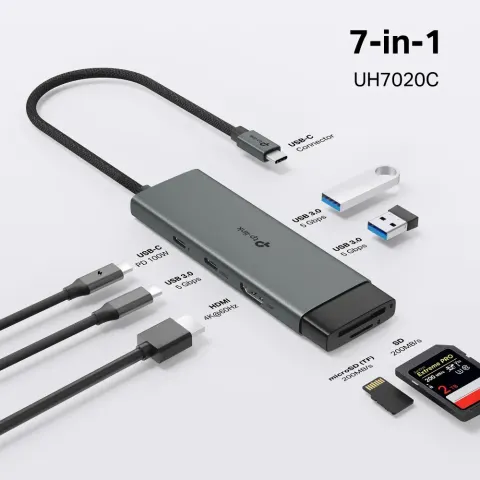 UH7020C Hub USB Type-C 7 cổng 5