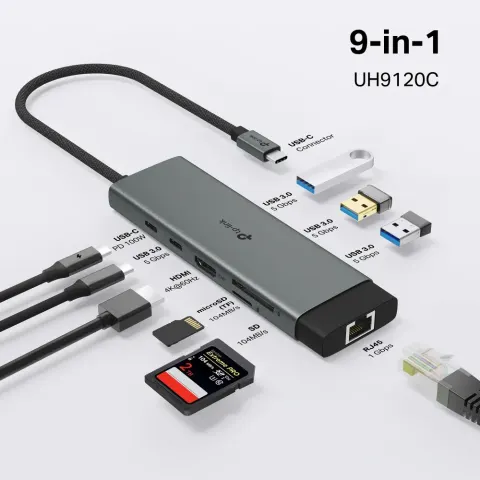 UH9120C Hub USB Type-C 9 Cổng 1