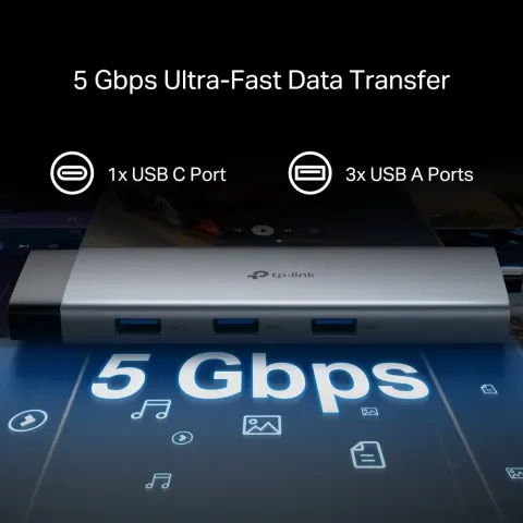 UH9120C Hub USB Type-C 9 Cổng 10