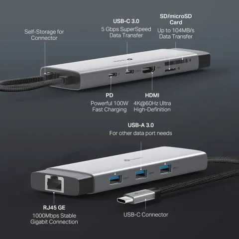 UH9120C Hub USB Type-C 9 Cổng 5