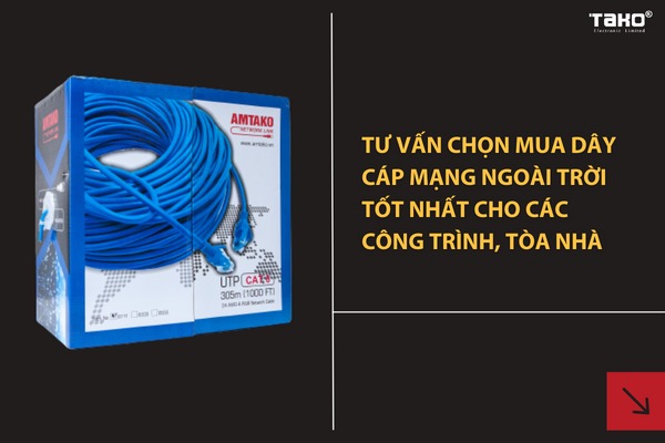 Tư vấn chọn mua dây cáp mạng ngoài trời tốt nhất cho các công trình, tòa nhà