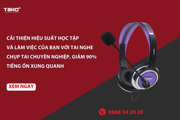 Cải thiện hiệu suất học tập và làm việc của bạn với tai nghe chụp tai chuyên nghiệp, giảm 90% tiếng ồn xung quanh