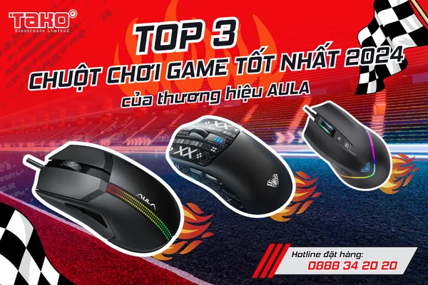 Top 3 chuột chơi game tốt nhất 2024 của thương hiệu AULA