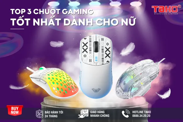 Top 3 chuột gaming tốt nhất dành cho game thủ là phái nữ, đạt đủ 3 tiêu chí đẹp - ngon - giá tốt