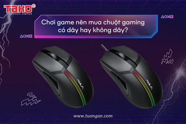 Chơi game nên mua chuột gaming có dây hay không dây?