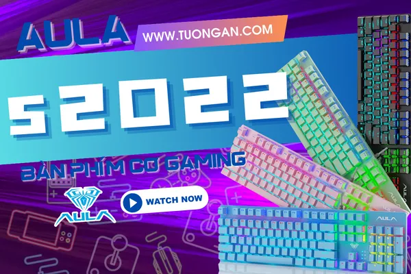 AULA S2022 - Bàn phím cơ gaming fullsize, blue switch giá rẻ nhất thị trường
