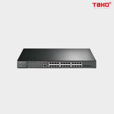 TL-SG3428XMP JetStream 24-Port Gigabit và 4-Port 10GE SFP + L2 + Managed Switch với 24-Port PoE +